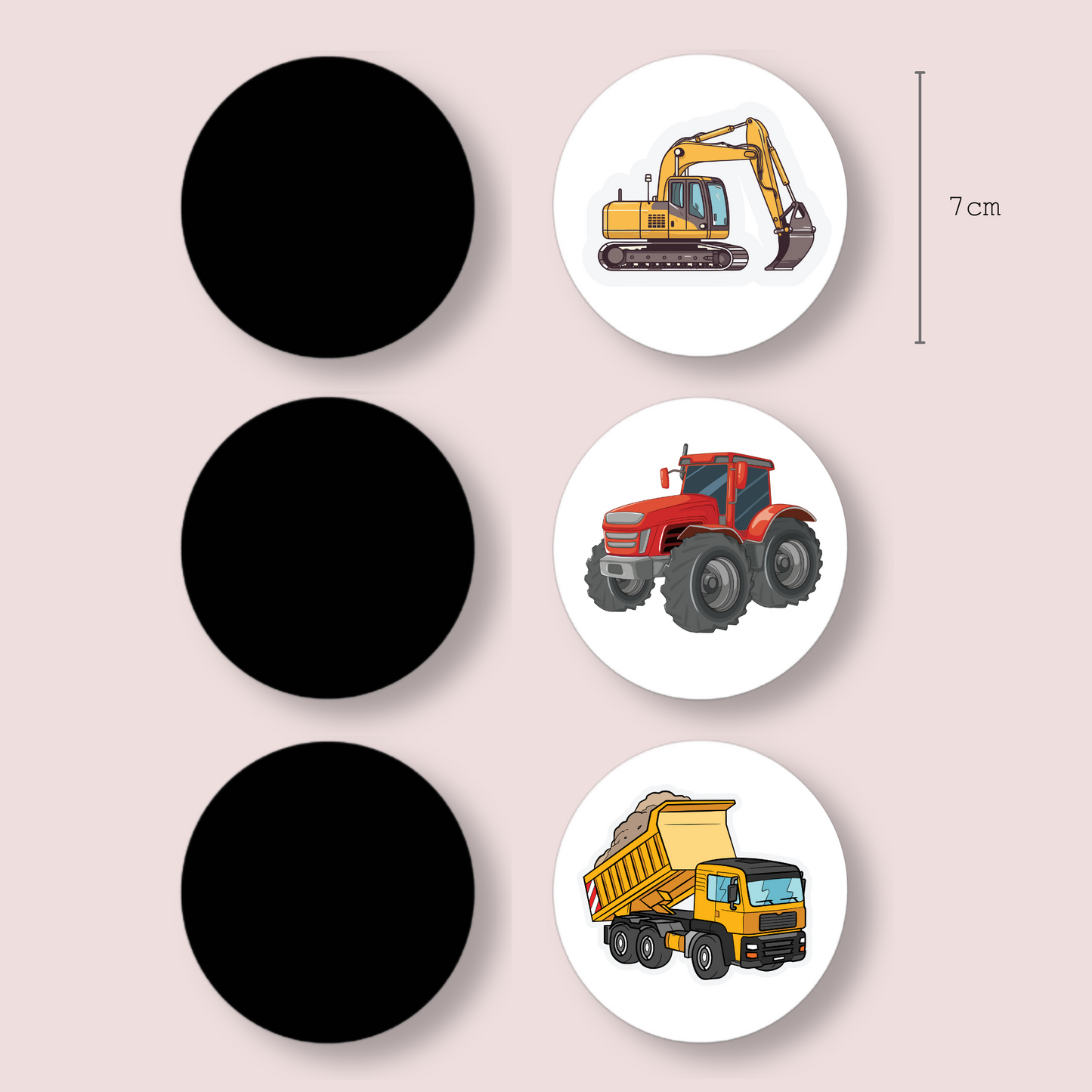 Klistermärke Potträning 3-pack Maskiner