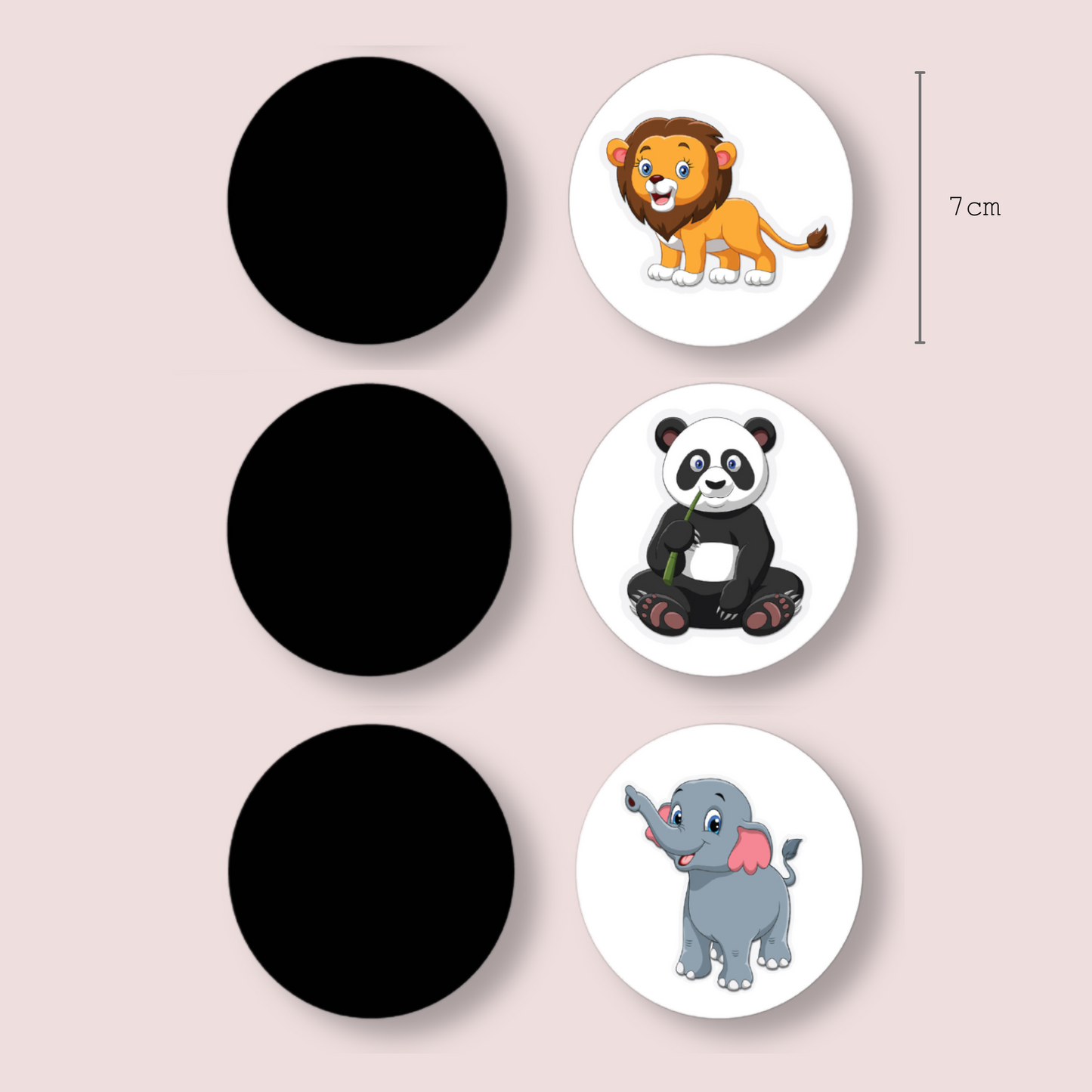 Klistermärke Potträning 3-pack Djur