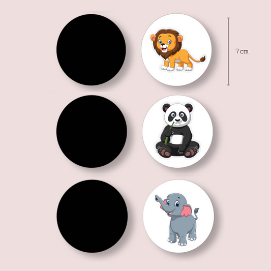 Klistermärke Potträning 3-pack Djur